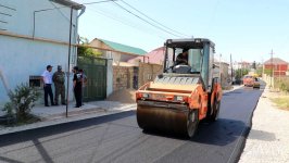 Hökməli qəsəbəsində şəhid Zülfüqar Qubatov küçəsinin təmiri yekunlaşmaq üzrədir (FOTO/VİDEO)