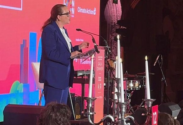 Maria Fernanda Espinoza Londonda Nizami Gəncəvinin təbiətlə insan harmoniyasını əks etdirən xüsusi poemasını təqdim edib (VİDEO)