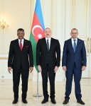 Prezident İlham Əliyev Sudanın ölkəmizdə yeni təyin olunmuş səfirinin etimadnaməsini qəbul edib (FOTO/VİDEO)