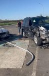 Füzulidə yanacaqdoldurma məntəqəsində iki minik maşını toqquşub (FOTO)