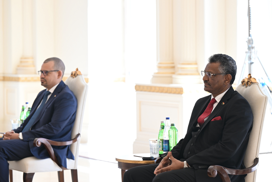 Prezident İlham Əliyev Sudanın ölkəmizdə yeni təyin olunmuş səfirinin etimadnaməsini qəbul edib (FOTO/VİDEO)