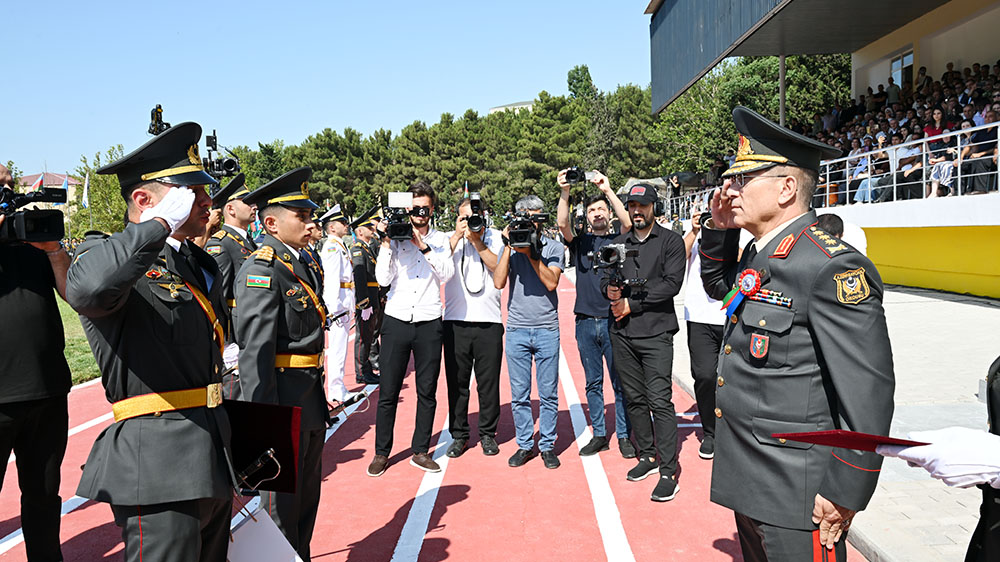 Heydər Əliyev adına Hərbi İnstitutun buraxılış mərasimi keçirilib (FOTO/VİDEO)