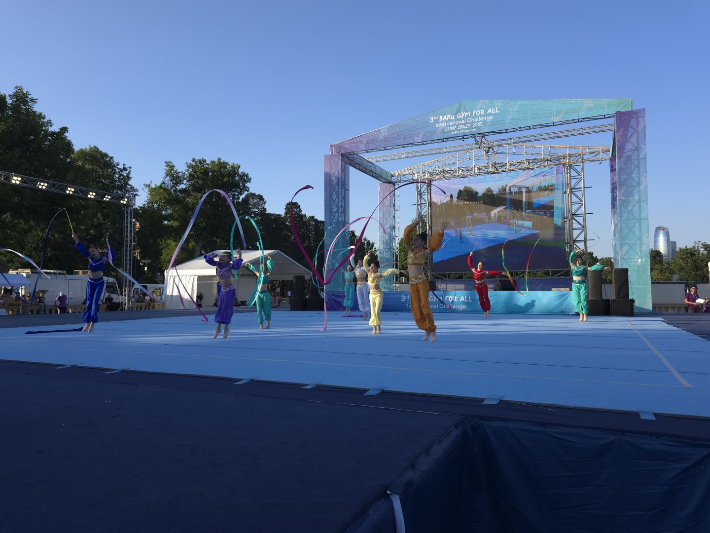 Bakıda “Gimnastika hamı üçün” növü üzrə beynəlxalq turnirin açılış mərasimi olub (FOTO)