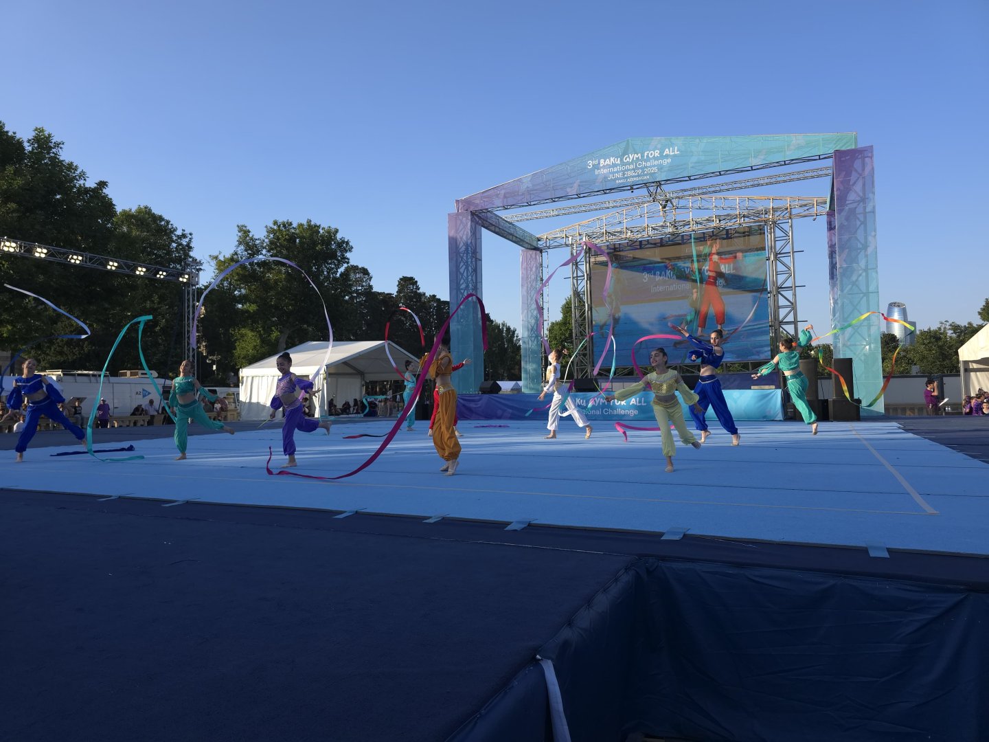 Bakıda “Gimnastika hamı üçün” növü üzrə beynəlxalq turnirin açılış mərasimi olub (FOTO)