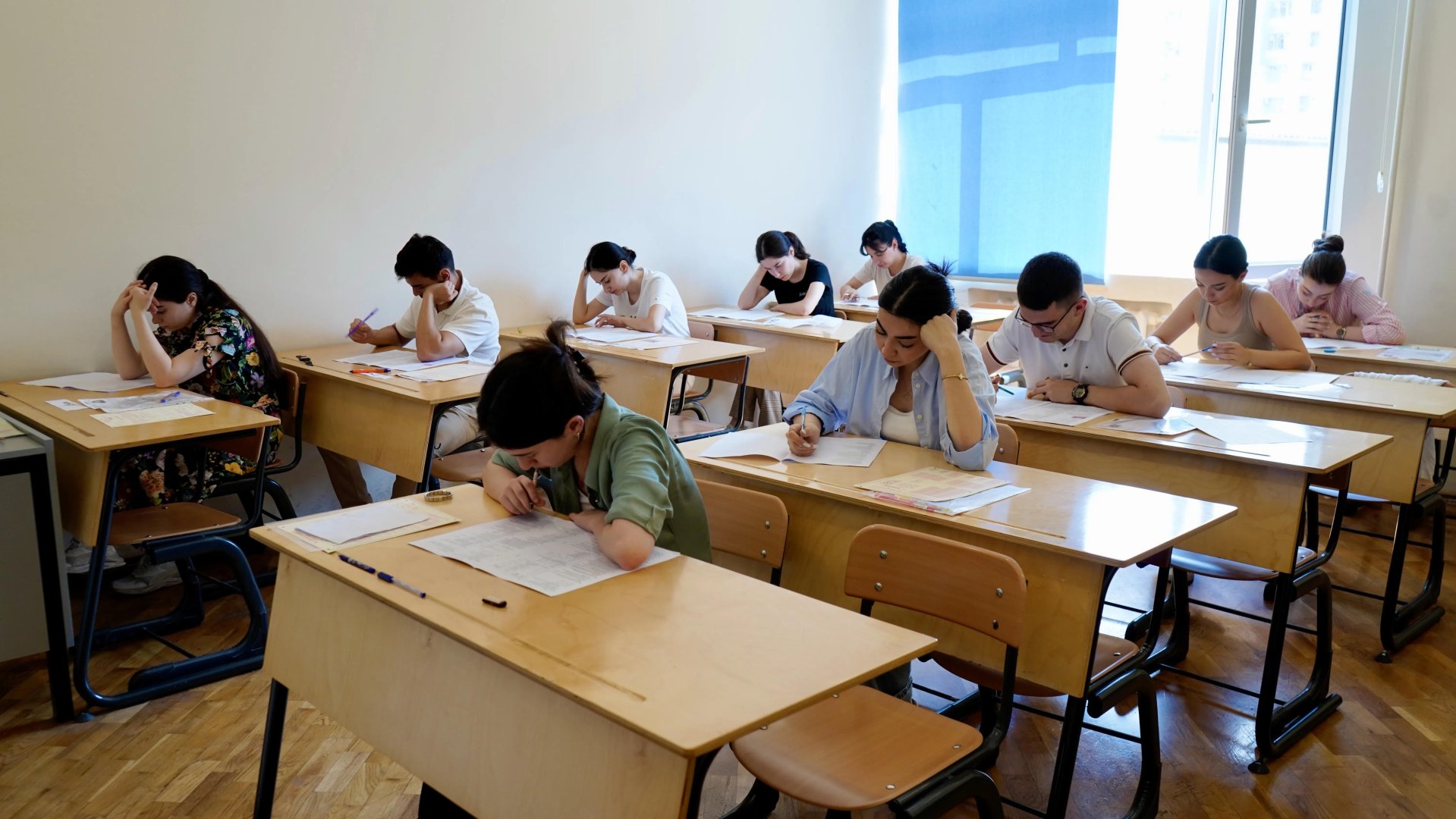 Rezidenturaya qəbul imtahanının birinci mərhələsi keçirilib (FOTO)