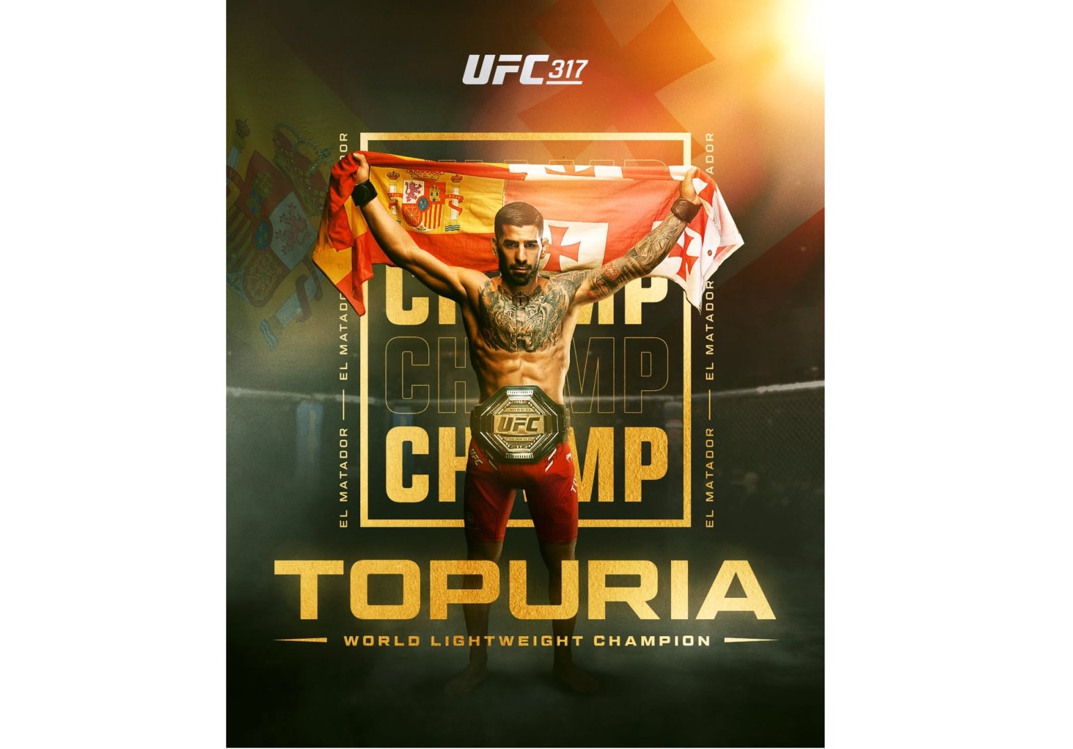 İliya Topuriya yüngül çəkidə UFC çempionu oldu