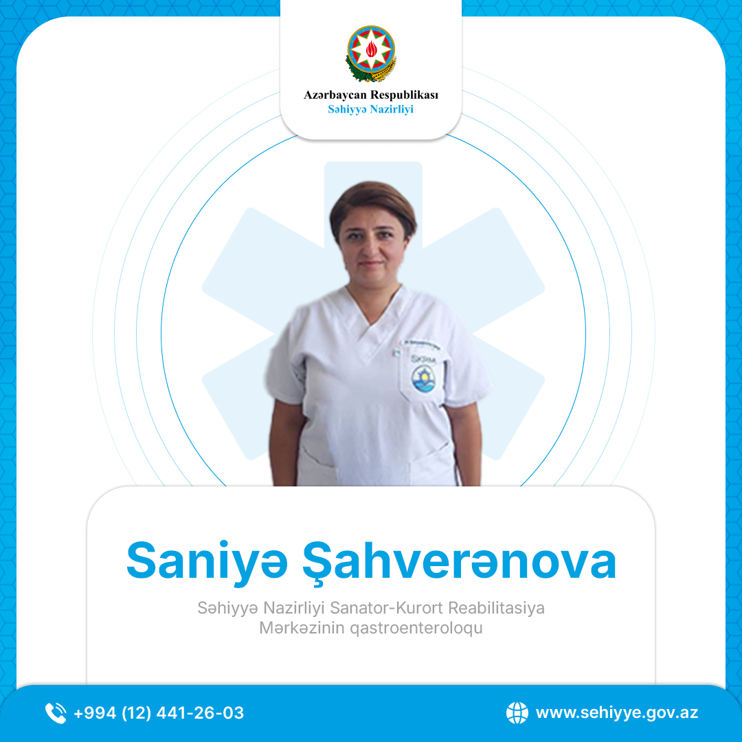 “Aktiv həyat tərzi və sağlam qidalanma meteorizmin qarşısını alan təsirli amillərdəndir” - Qastroenteroloq Saniyə Şahverənova