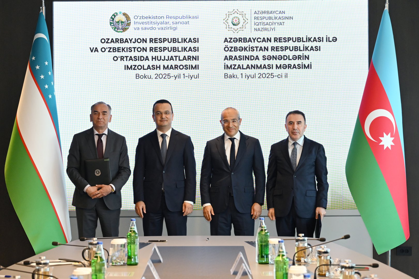 Azərbaycan və Özbəkistan arasında bir sıra sənədlər imzalanıb (FOTO)