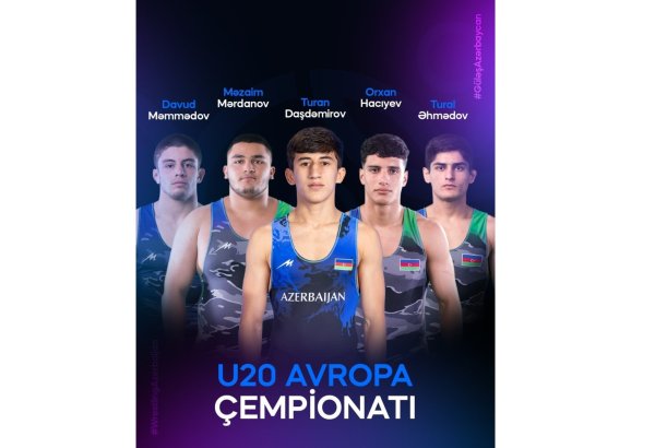 Azərbaycanın üç güləşçisi Avropa çempionatında gümüş medal qazanıb