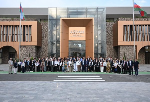 İƏT Gənclər Forumunun nümayəndə heyəti Ağdam şəhərinə səfər edib (FOTO)