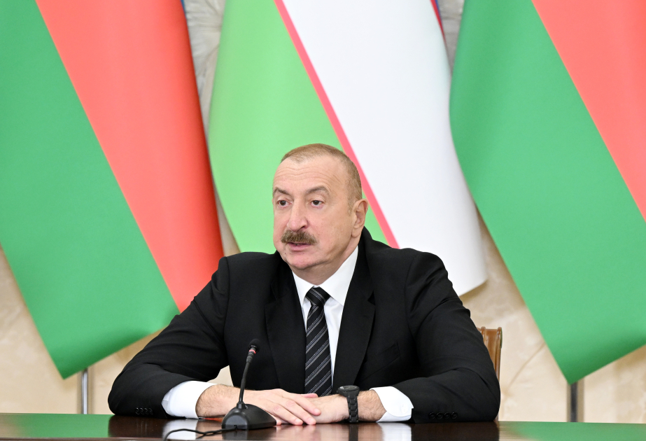 Prezident İlham Əliyev Qarabağın bərpasına köməyinə görə Özbəkistana minnətdarlıq edib