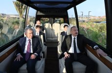 Prezident İlham Əliyev və Prezident Şavkat Mirziyoyev “Sea Breeze” istirahət mərkəzində olublar (FOTO)