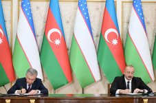 Azərbaycan və Özbəkistan arasında imzalanmış sənədlər mübadilə edilib (FOTO/VİDEO) (YENİLƏNİB)