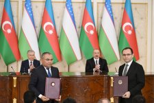 Azərbaycan və Özbəkistan arasında imzalanmış sənədlər mübadilə edilib (FOTO/VİDEO) (YENİLƏNİB)