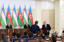 Azərbaycan və Özbəkistan arasında imzalanmış sənədlər mübadilə edilib (FOTO/VİDEO) (YENİLƏNİB)