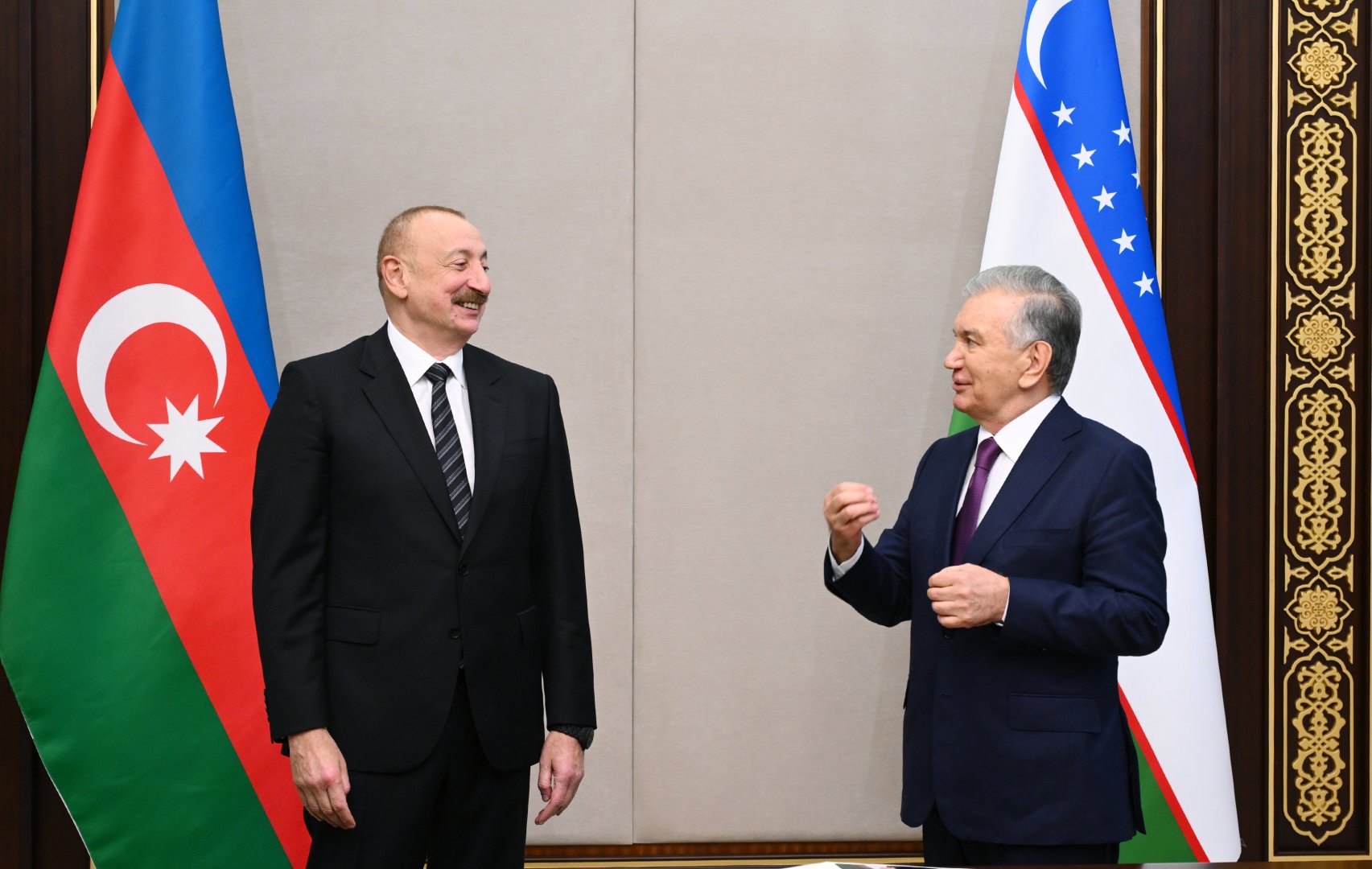 Prezidentlər İlham Əliyev və Şavkat Mirziyoyev Özbəkistanın Azərbaycandakı səfirliyinin yeni binasının açılışında iştirak ediblər (YENİLƏNİB) (FOTO/VİDEO)