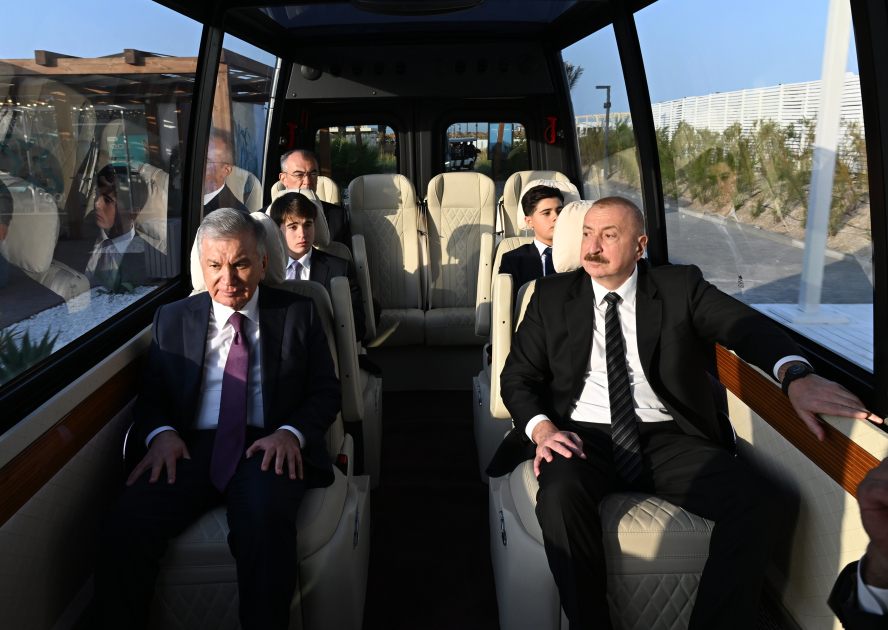 Prezident İlham Əliyev və Prezident Şavkat Mirziyoyev “Sea Breeze” istirahət mərkəzində olublar (FOTO)