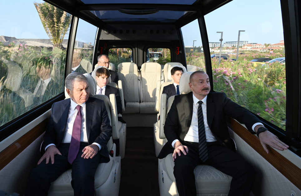 Prezident İlham Əliyev və Prezident Şavkat Mirziyoyev “Sea Breeze” istirahət mərkəzində olublar (FOTO)