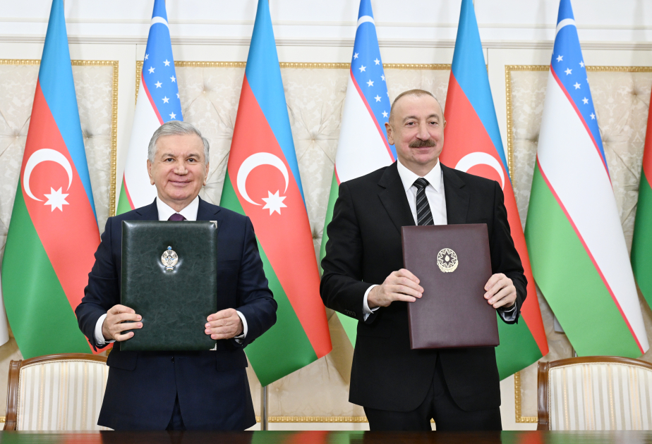 Azərbaycan və Özbəkistan arasında imzalanmış sənədlər mübadilə edilib (FOTO/VİDEO) (YENİLƏNİB)
