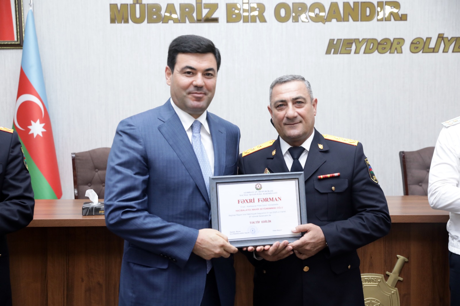 Xaçmazda Azərbaycan Polisi Günü təntənəli şəkildə qeyd olunub (FOTO)
