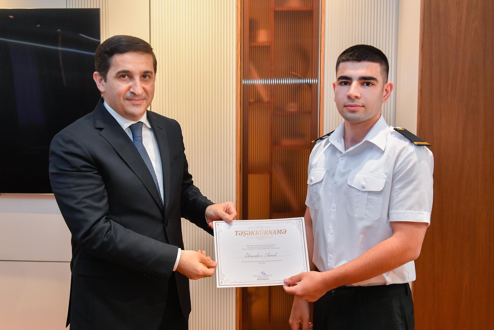 Milli Aviasiya Akademiyasının rektoru, akademik Arif Mir Cəlal oğlu Paşayev və Azərbaycanın Ədliyyə naziri Fərid Əhmədov arasında birgə əməkdaşlıq haqqında Memorandum imzalanıb (FOTO)