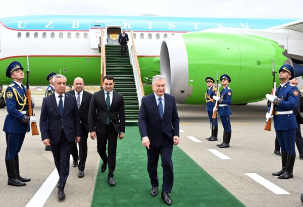 Özbəkistan Prezidenti Şavkat Mirziyoyev Füzuli rayonuna səfərə gəlib (FOTO)