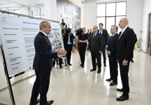 Prezident İlham Əliyev və Prezident Şavkat Mirziyoyev Xankəndidəki “Businesstex JV” tikiş fabrikinin fəaliyyəti ilə tanış olublar (FOTO)