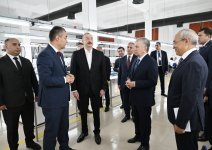 Prezident İlham Əliyev və Prezident Şavkat Mirziyoyev Xankəndidəki “Businesstex JV” tikiş fabrikinin fəaliyyəti ilə tanış olublar (FOTO)