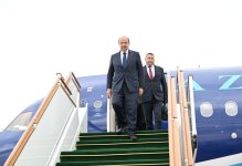Şimali Kipr Türk Respublikasının Prezidenti Füzuli rayonuna gəlib (FOTO)