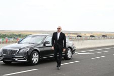 Prezident İlham Əliyev Əhmədbəyli-Füzuli-Şuşa yolunun açılışında iştirak edib (FOTO)