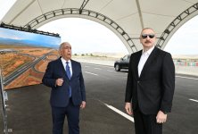 Prezident İlham Əliyev Əhmədbəyli-Füzuli-Şuşa yolunun açılışında iştirak edib (FOTO)
