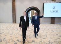 Prezident İlham Əliyev Xankəndi Konqres Mərkəzinin açılışında iştirak edib (FOTO/VİDEO)