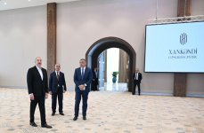 Prezident İlham Əliyev Xankəndi Konqres Mərkəzinin açılışında iştirak edib (FOTO/VİDEO)