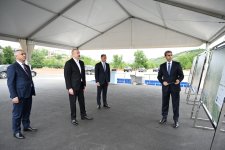 Prezident İlham Əliyev Xankəndi Dəmir Yolu və Avtovağzal Kompleksinin təməlini qoyub (FOTO/VİDEO)