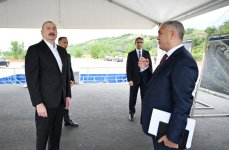 Prezident İlham Əliyev Xankəndi Dəmir Yolu və Avtovağzal Kompleksinin təməlini qoyub (FOTO/VİDEO)