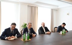 Prezident İlham Əliyev Xankəndidə Türkmənistanın Nazirlər Kabineti Sədrinin müavinini qəbul edib (FOTO/VİDEO)