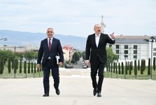 Prezident İlham Əliyev Xankəndidə Zəfər parkında görülən tikinti işləri ilə tanış olub (FOTO/VİDEO)