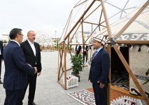 Prezident İlham Əliyev və Prezident Sadır Japarov Ağdam rayonunun Xıdırlı kəndinin 1-ci mərhələsinin açılışında iştirak ediblər (FOTO/VİDEO) (YENİLƏNİB)