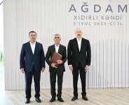 Prezident İlham Əliyev və Prezident Sadır Japarov Ağdam rayonunun Xıdırlı kəndinin 1-ci mərhələsinin açılışında iştirak ediblər (FOTO/VİDEO) (YENİLƏNİB)