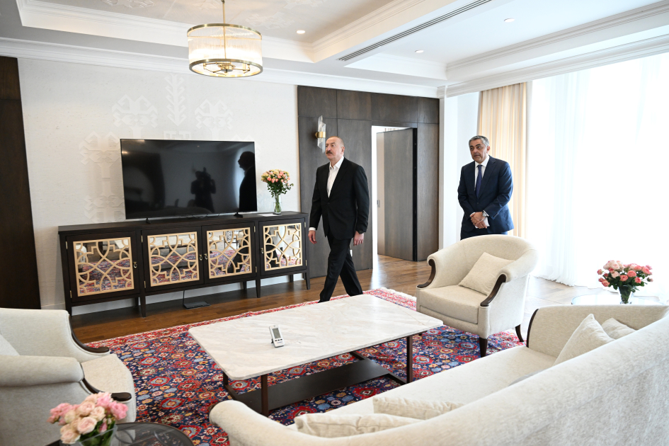 Prezident İlham Əliyev Xankəndi Konqres Mərkəzinin açılışında iştirak edib (FOTO)