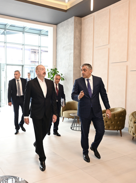 Prezident İlham Əliyev “Xankəndi” Biznes Mərkəzinin açılışında iştirak edib (FOTO)