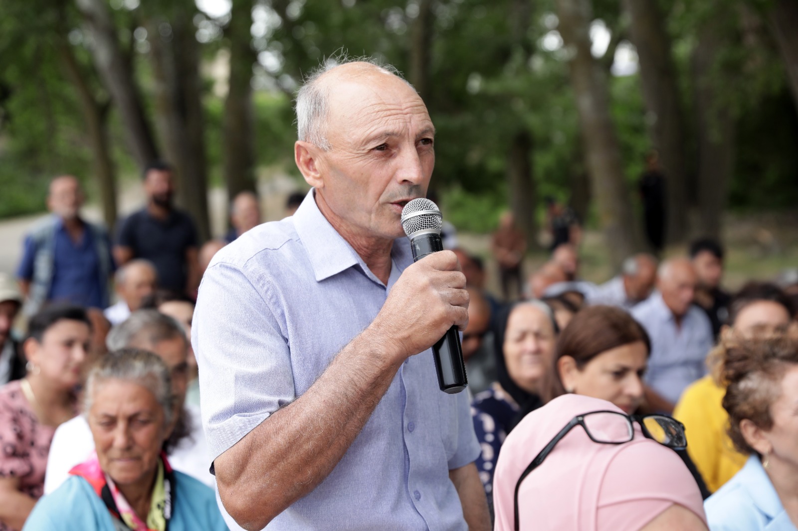 Xaçmazın Qalağan kəndində sakinlərin müraciət və təklifləri dinlənilib (FOTO)
