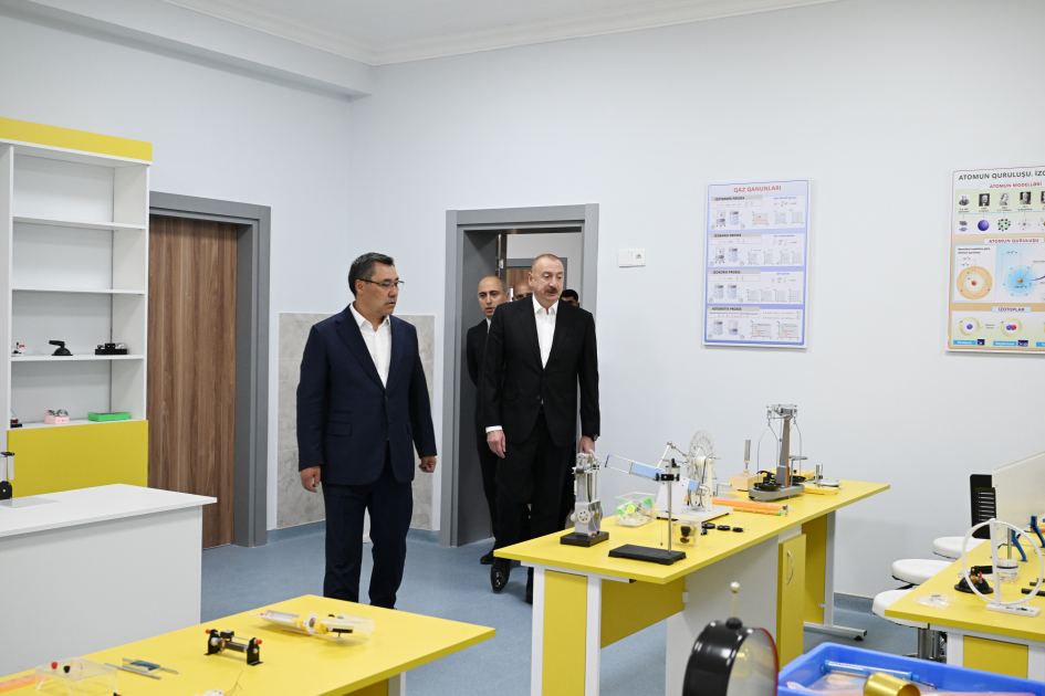 Prezident İlham Əliyev və Prezident Sadır Japarov Ağdam rayonunun Xıdırlı kəndinin 1-ci mərhələsinin açılışında iştirak ediblər (FOTO/VİDEO) (YENİLƏNİB)