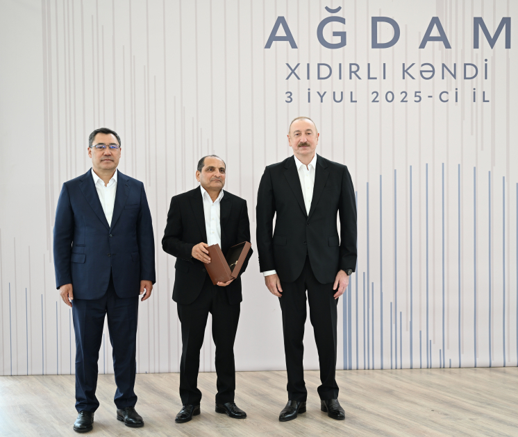 Prezident İlham Əliyev və Prezident Sadır Japarov Ağdam rayonunun Xıdırlı kəndinin 1-ci mərhələsinin açılışında iştirak ediblər (FOTO/VİDEO) (YENİLƏNİB)