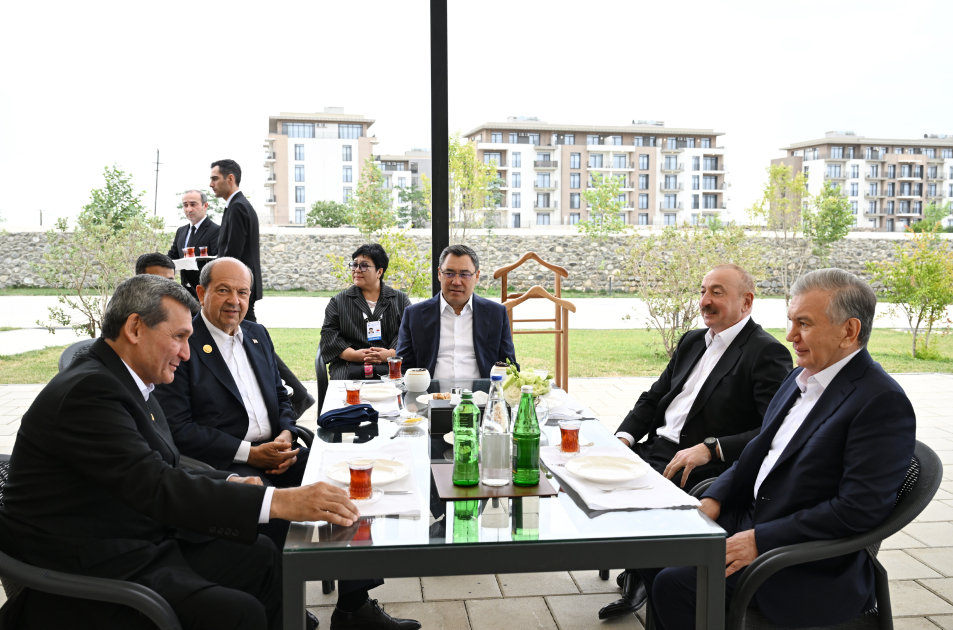 Prezident İlham Əliyev və ECO-nun 17-ci Zirvə görüşünün iştirakçıları Ağdamdakı “İmarət” Kompleksində Qarabağ atlarının “Zəfər” şousunu izləyiblər (FOTO/VİDEO)