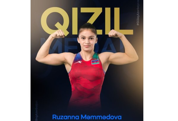 Qadın güləşçimiz Ruzanna Məmmədova Avropa çempionu oldu