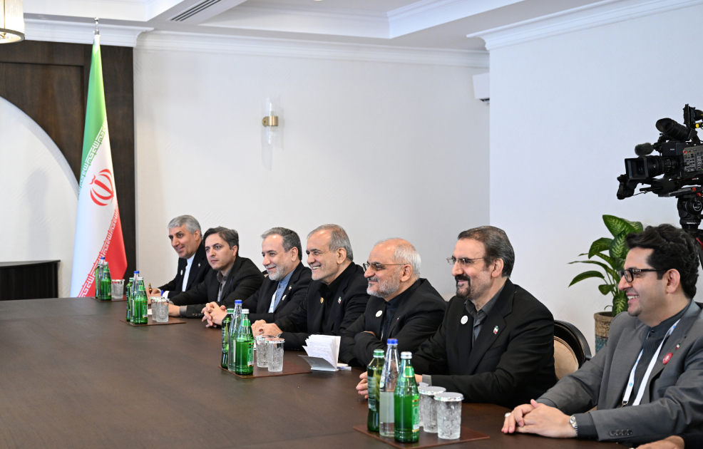 Xankəndidə Prezident İlham Əliyevlə İran Prezidenti Məsud Pezeşkianın görüşü keçirilir (FOTO)