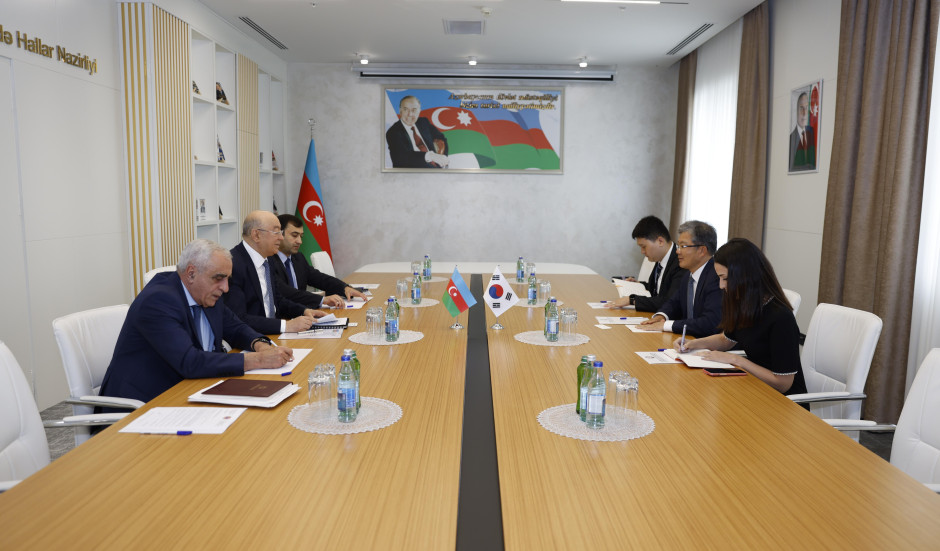 Kəmaləddin Heydərov Koreya Respublikasının ölkəmizdəki səfiri ilə görüşüb