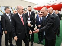 Türkiyə Prezidenti Rəcəb Tayyib Ərdoğan Azərbaycana səfərə gəlib (FOTO)