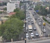 Paytaxtın bu ərazisində qəza: sıxlıq yaranıb (FOTO)